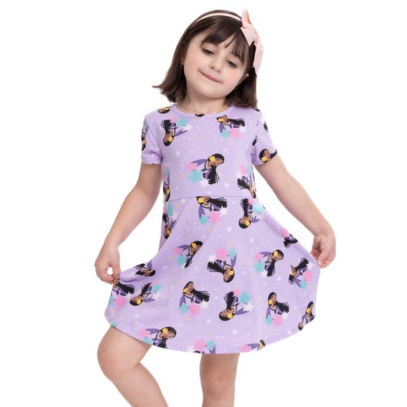 Disney Wish Toddler Girl Print Skater Dress, Sizes 2T-3T - NWT - Picture 1 of 4